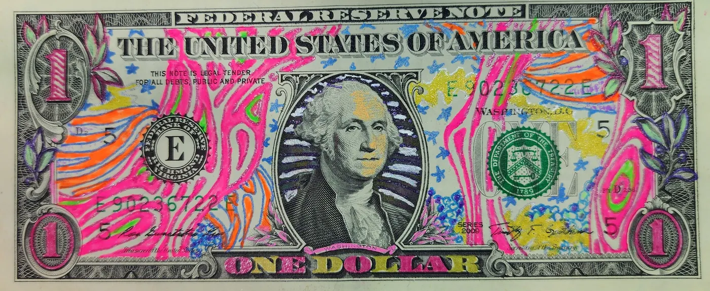 Dollar Bill Art #318