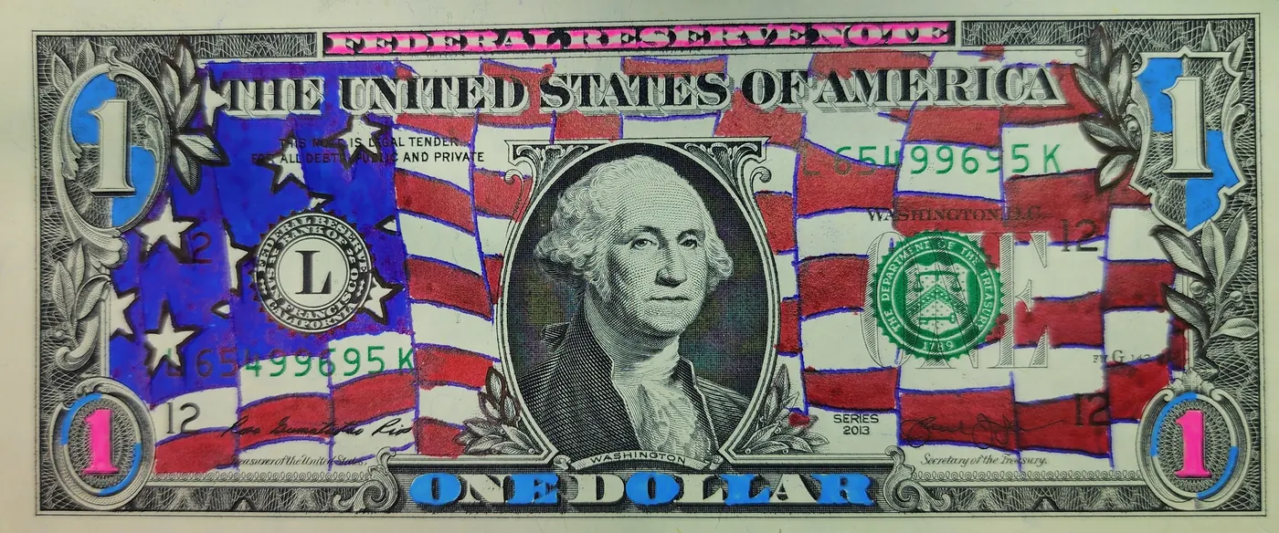 Dollar Bill Art #319
