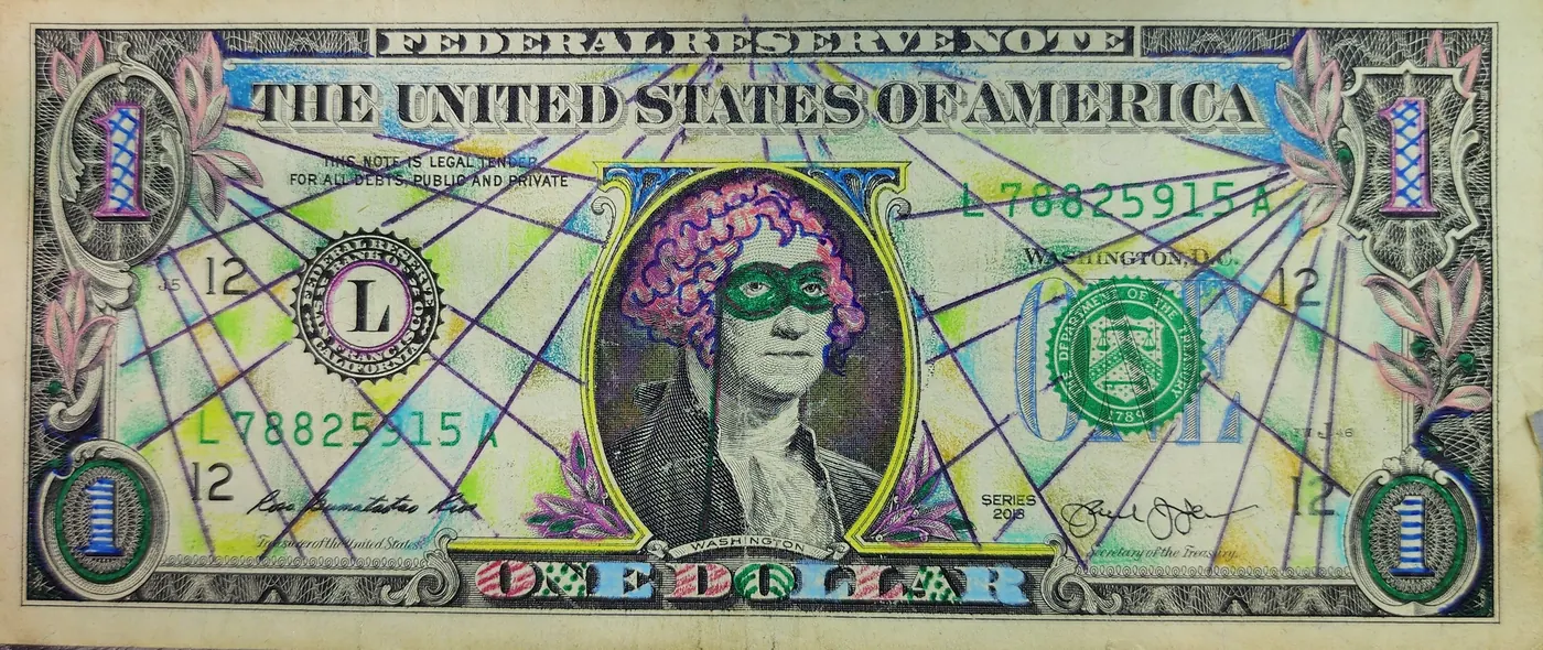 Dollar Bill Art #320