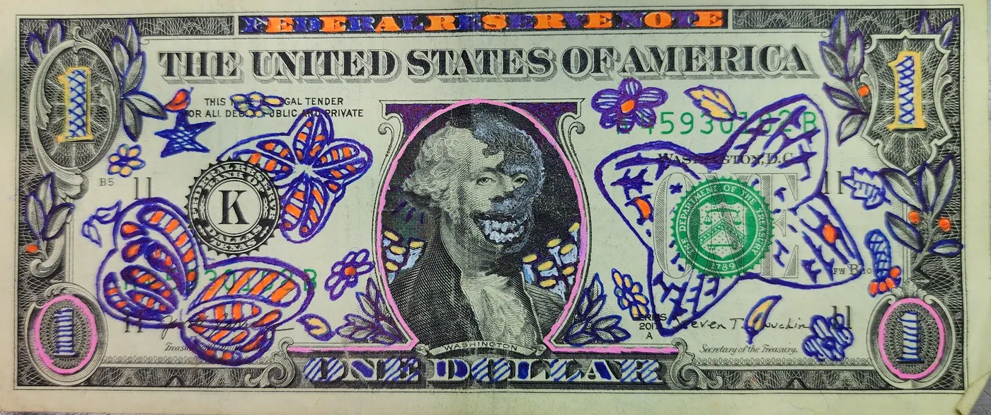 Dollar Bill Art #321