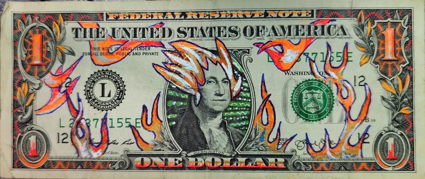 Dollar Bill Art #327