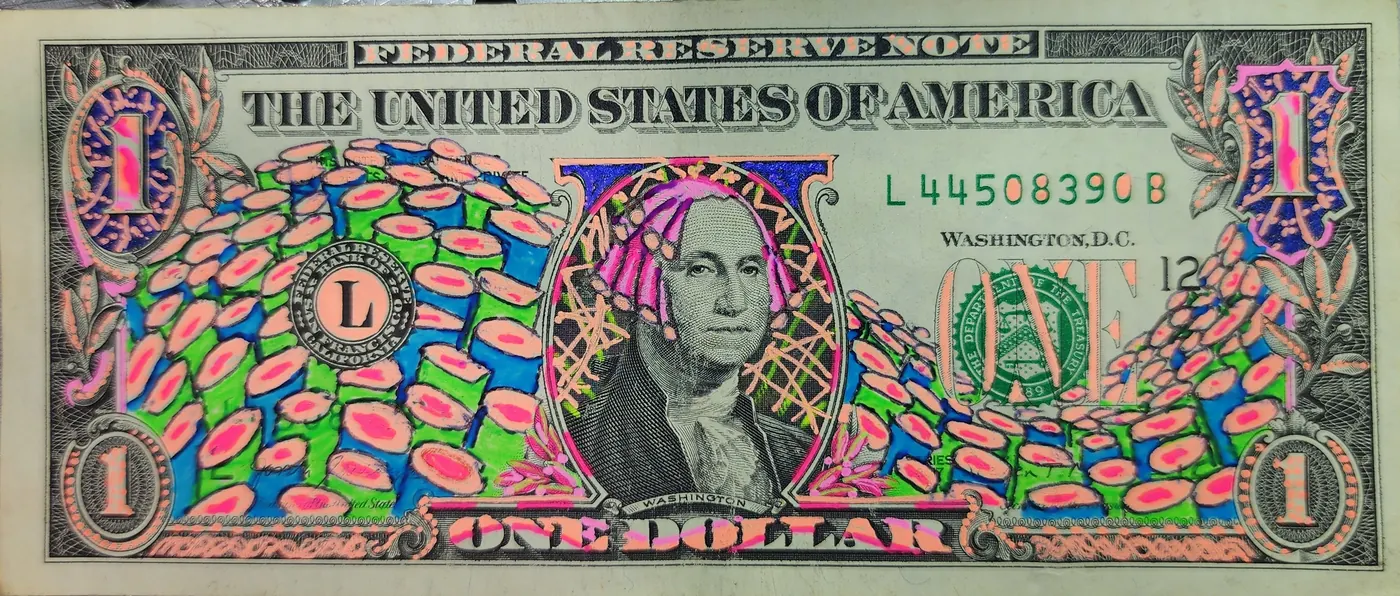 Dollar Bill Art #328