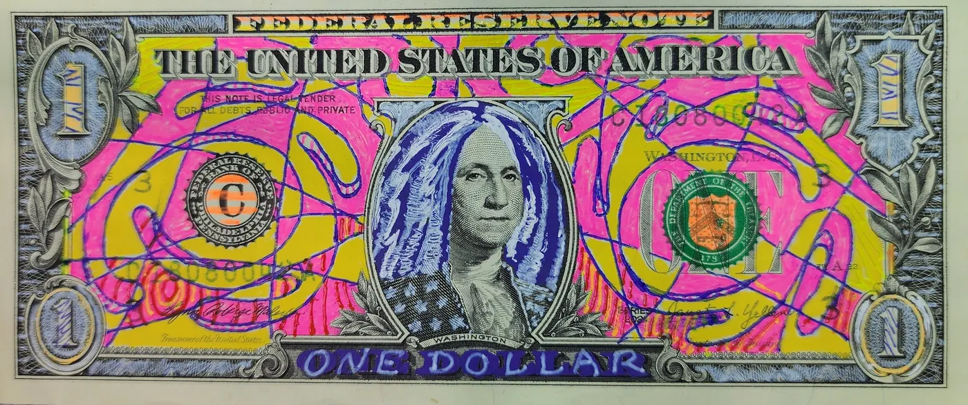 Dollar Bill Art #330
