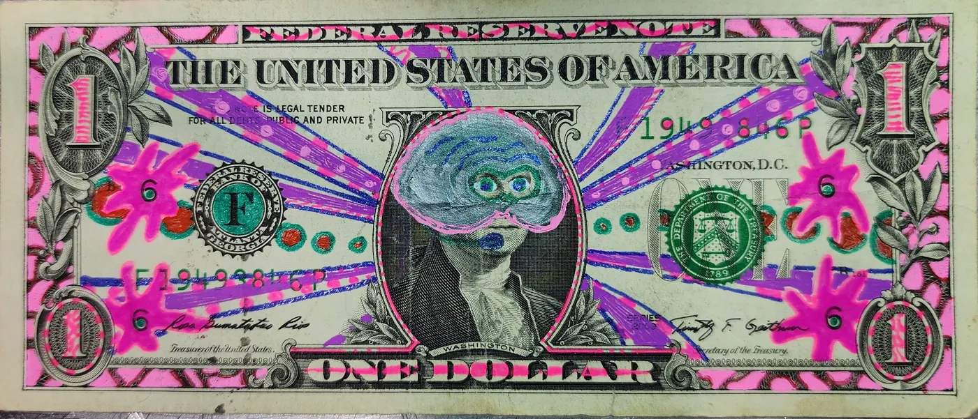 Dollar Bill Art #333