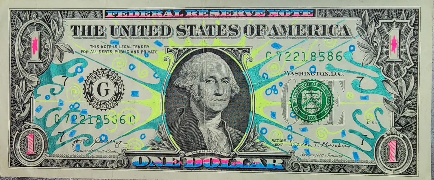 Dollar Bill Art #334