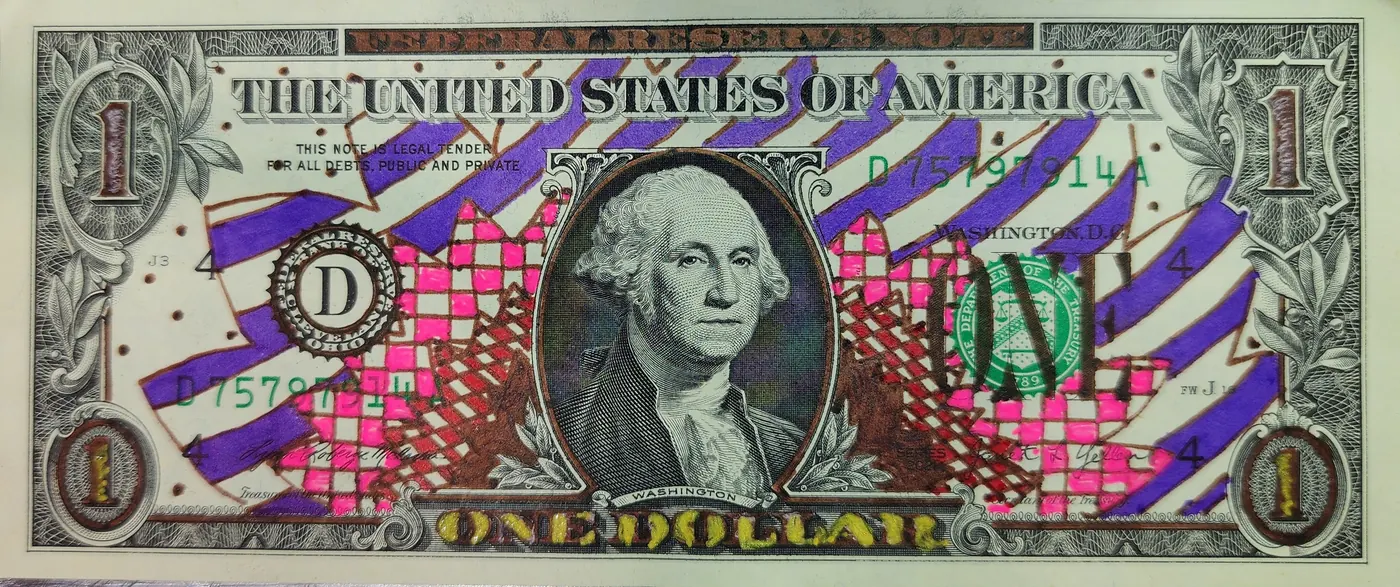 Dollar Bill Art #337