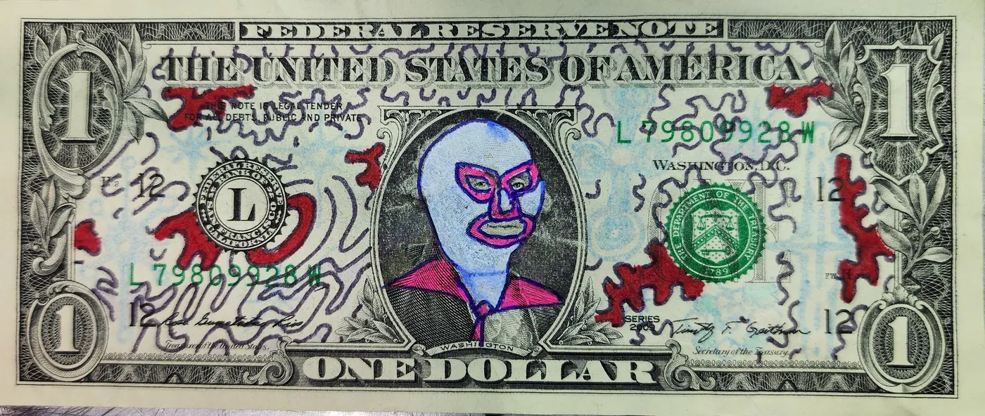 Dollar Bill Art #340