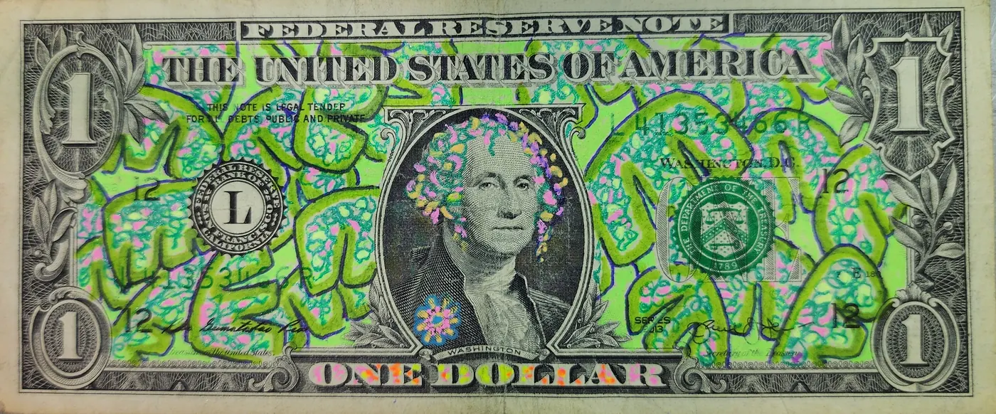 Dollar Bill Art #341