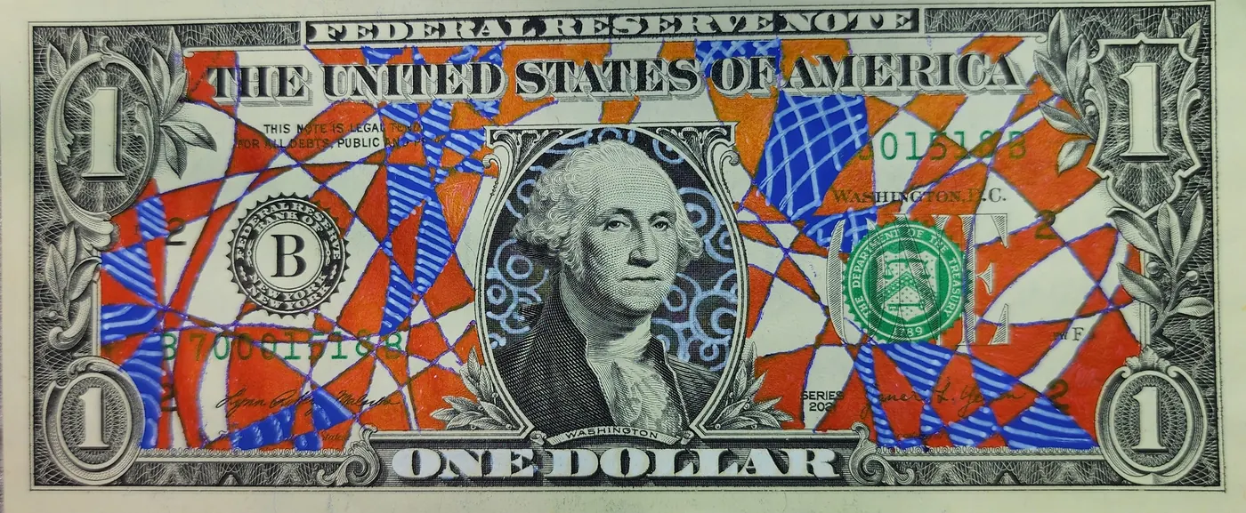 Dollar Bill Art #342