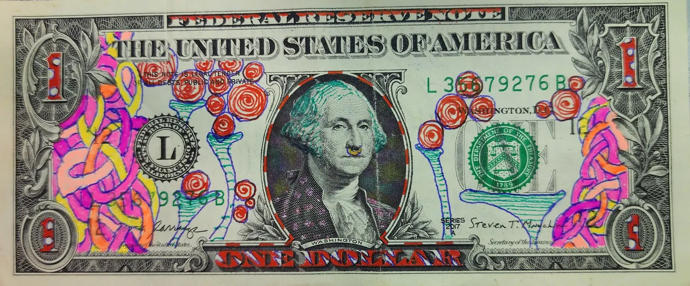 Dollar Bill Art #344