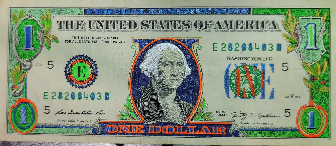 Dollar Bill Art #345