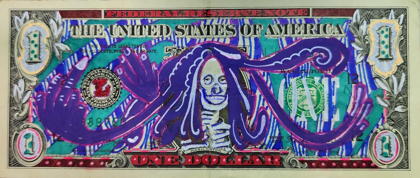 Dollar Bill Art #350