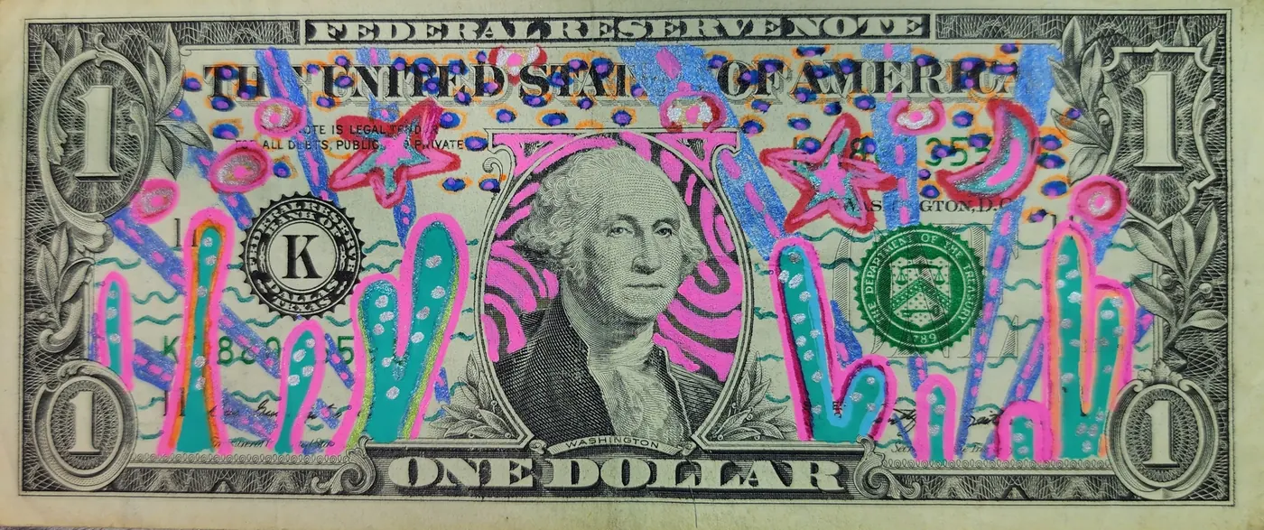Dollar Bill Art #351