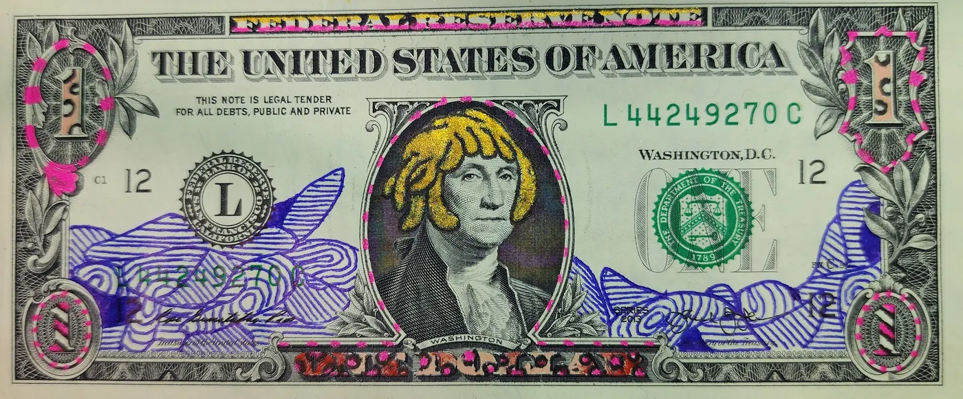 Dollar Bill Art #355