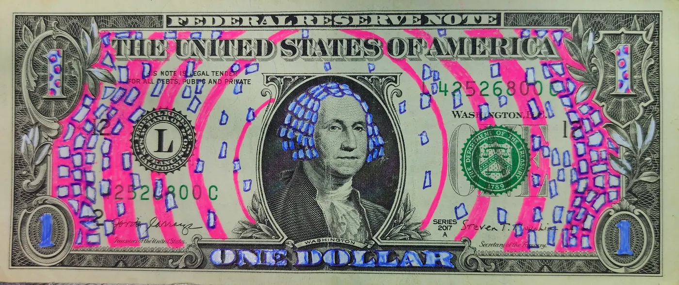 Dollar Bill Art #356