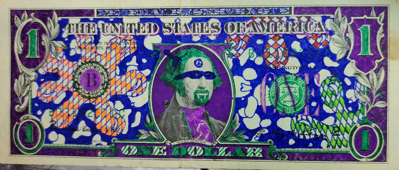 Dollar Bill Art #357