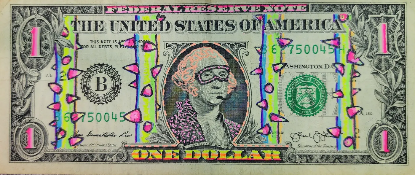 Dollar Bill Art #359
