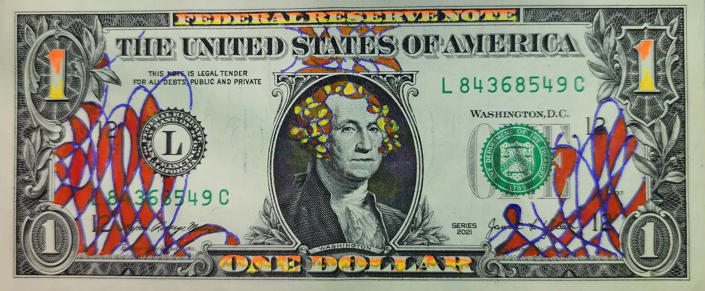 Dollar Bill Art #363