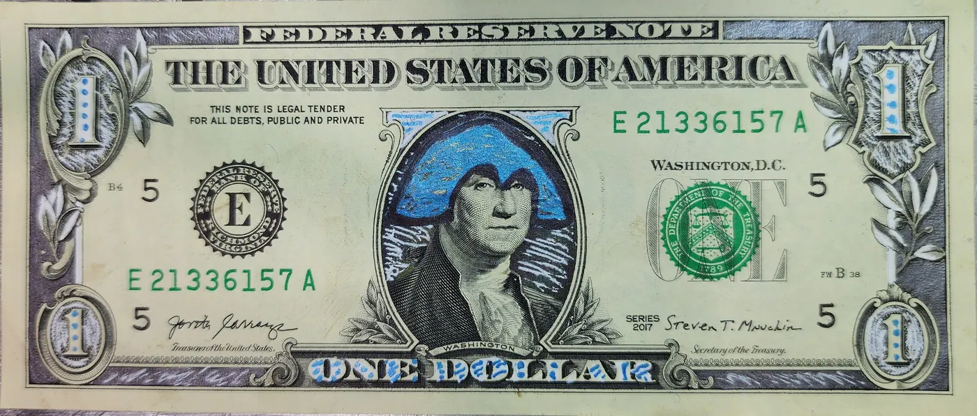 Dollar Bill Art #365
