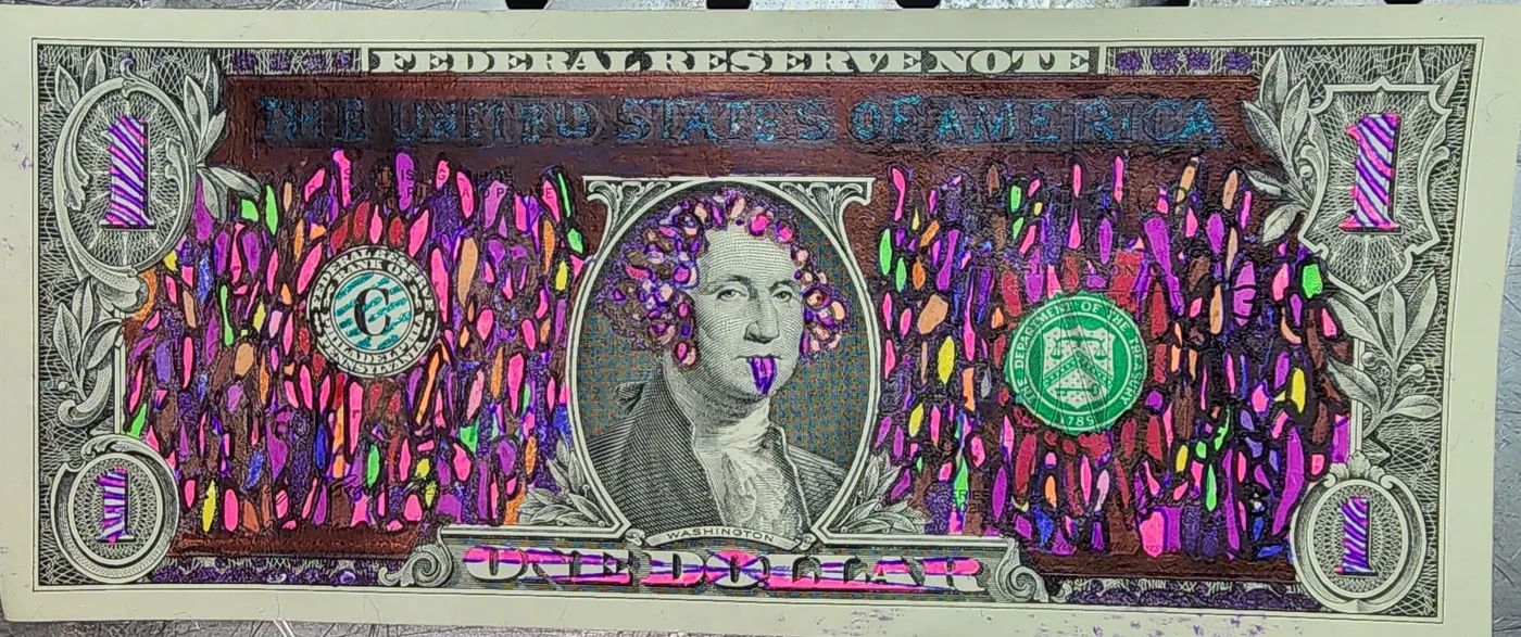 Dollar Bill Art #367