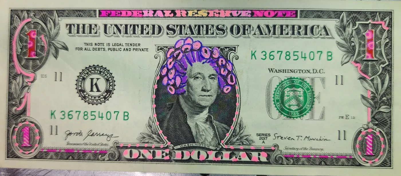 Dollar Bill Art #369