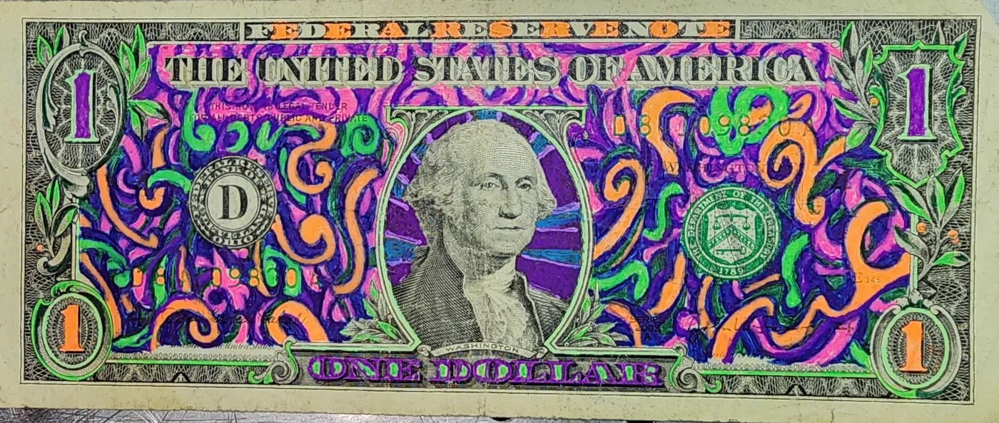 Dollar Bill Art #371
