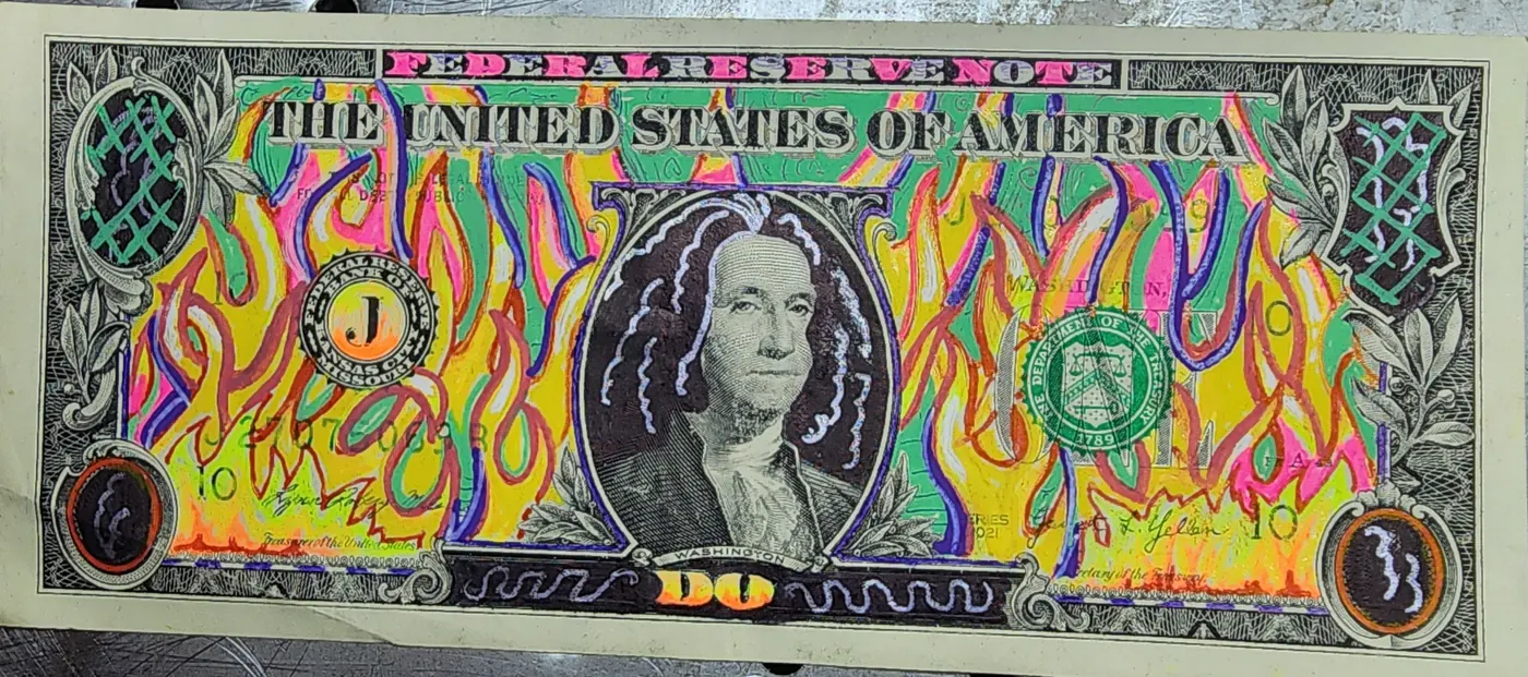 Dollar Bill Art #372