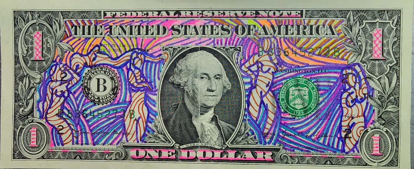 Dollar Bill Art #373