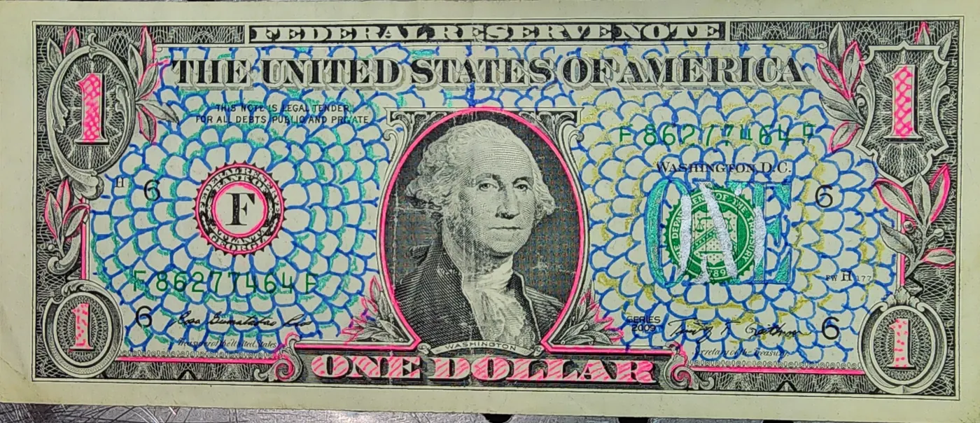 Dollar Bill Art #375