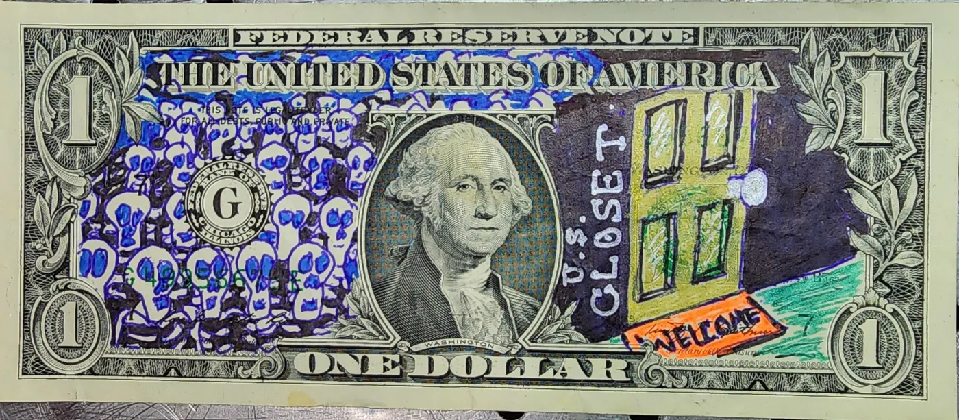 Dollar Bill Art #376