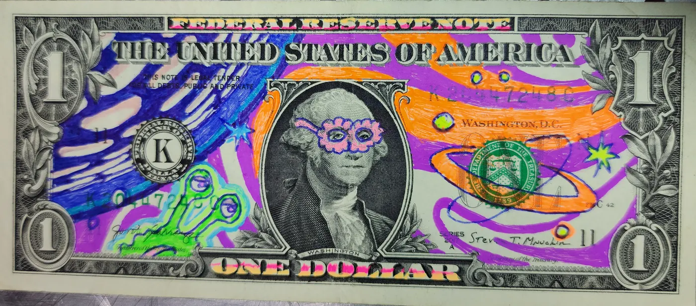 Dollar Bill Art #379
