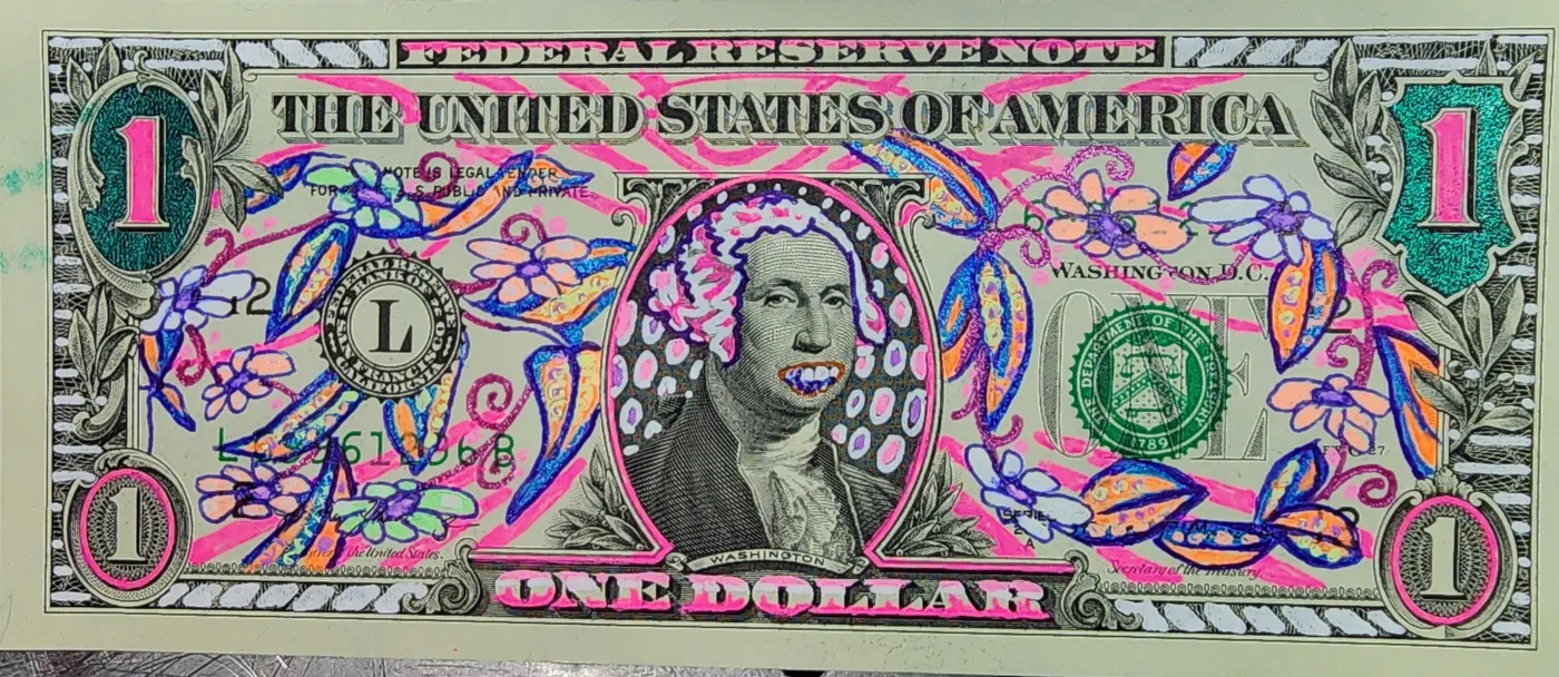 Dollar Bill Art #380