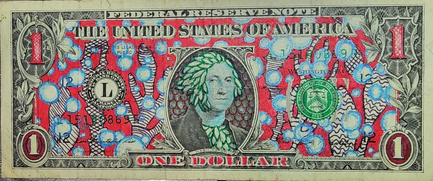 Dollar Bill Art #382