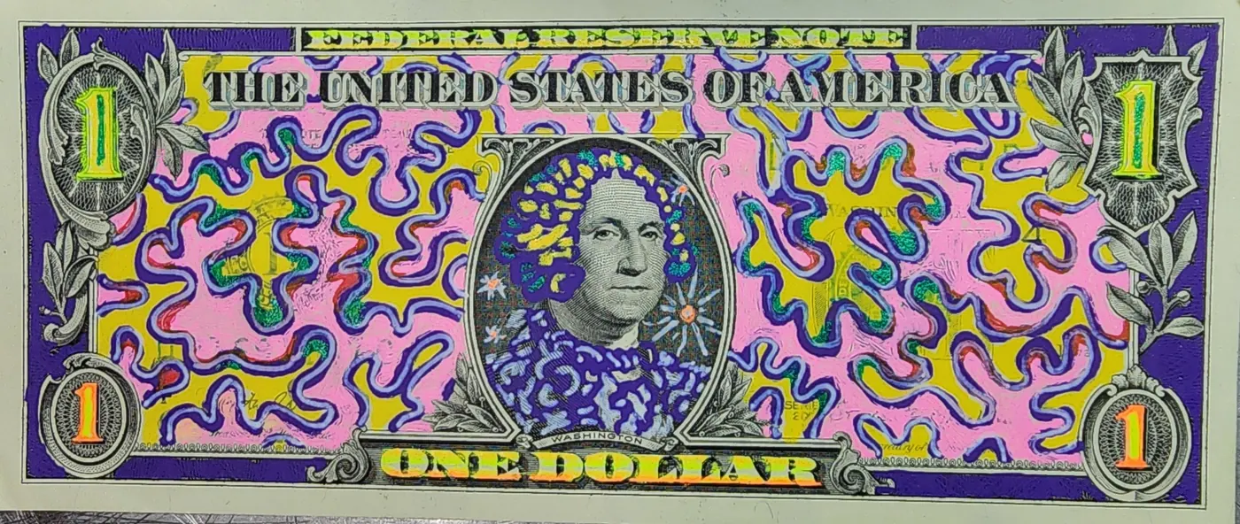 Dollar Bill Art #384