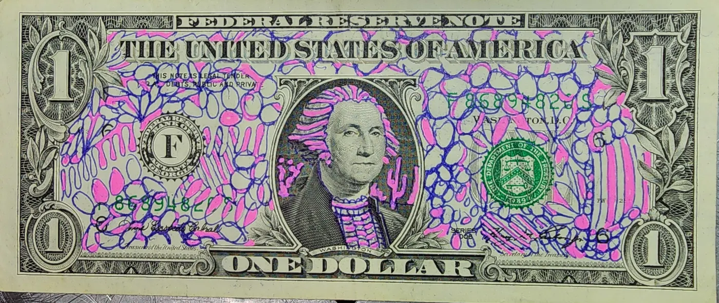 Dollar Bill Art #386