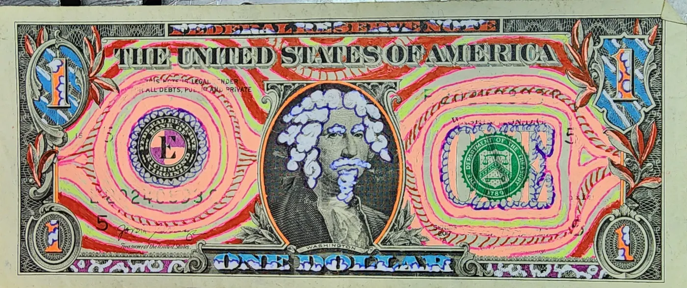 Dollar Bill Art #387