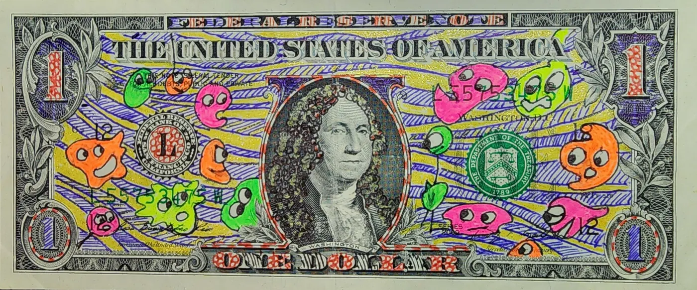Dollar Bill Art #388