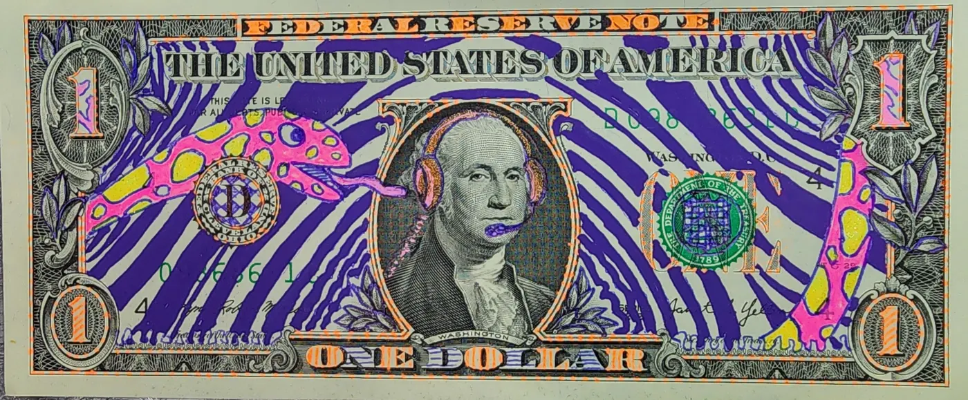 Dollar Bill Art #389