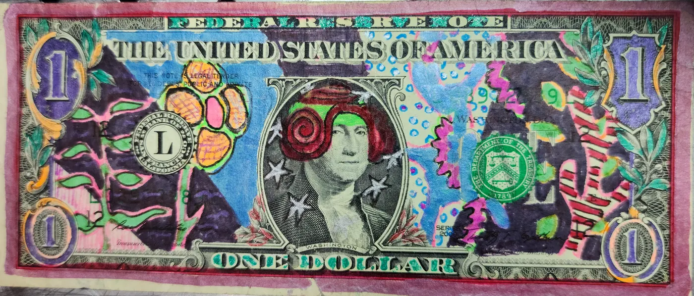 Dollar Bill Art #390