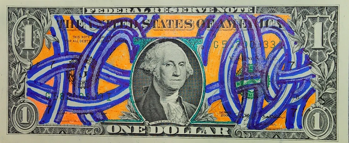 Dollar Bill Art #391