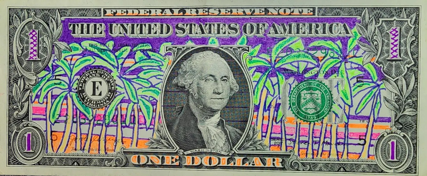 Dollar Bill Art #392