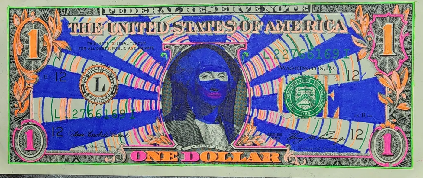 Dollar Bill Art #394