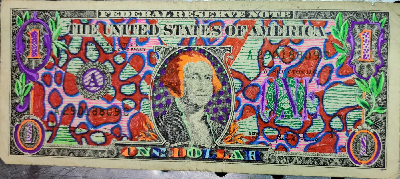 Dollar Bill Art #399