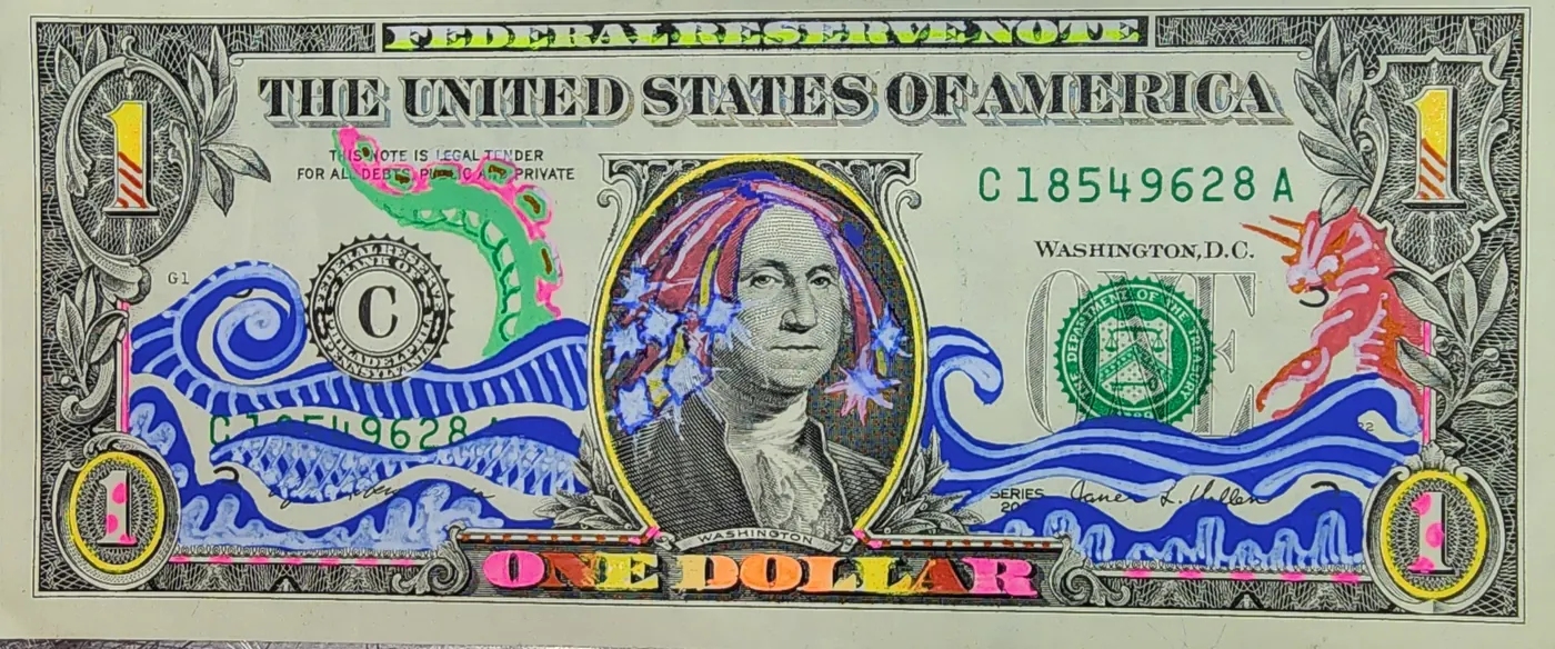 Dollar Bill Art #400