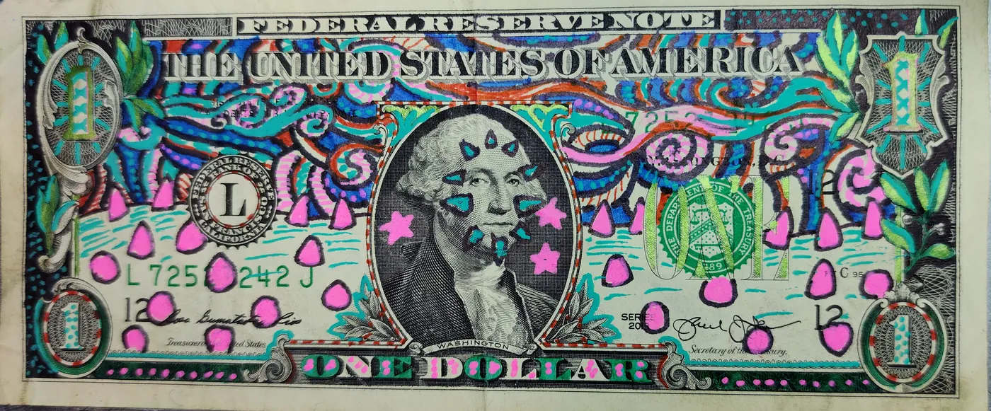 Dollar Bill Art #402