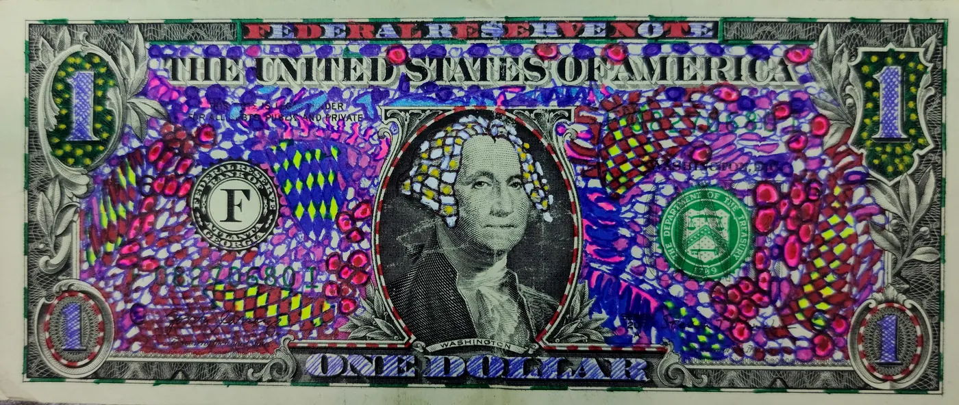 Dollar Bill Art #403