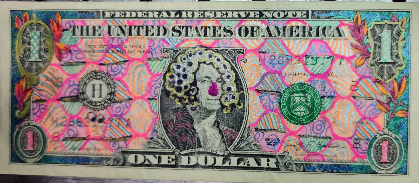 Dollar Bill Art #404