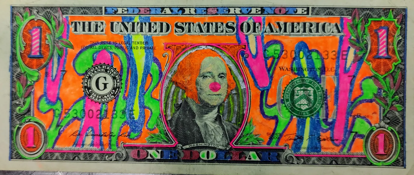 Dollar Bill Art #408