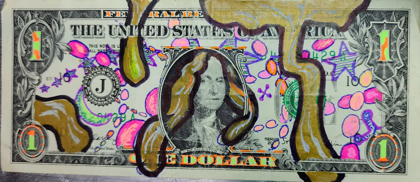Dollar Bill Art #410