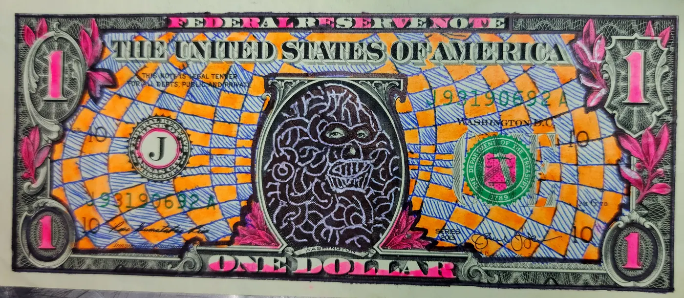 Dollar Bill Art #415